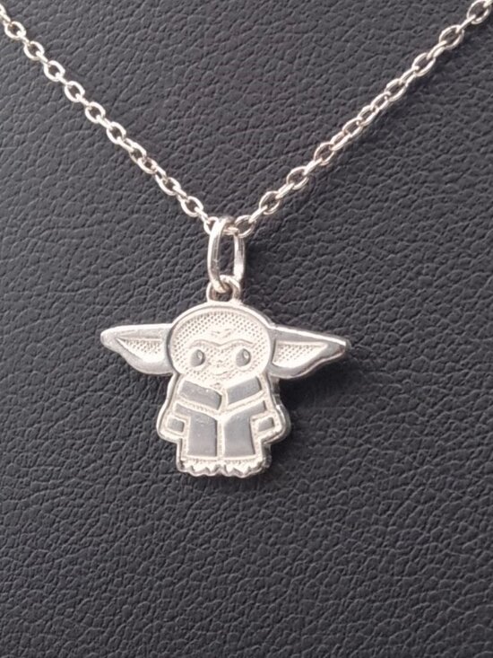 JCM Disney Lucas Films Ltd. Jewelry - 925 Sterling Silver Grogu Star Wars Pendant Necklace Disney Lucas Films Ltd.